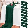 Teruntrue Runner da tavola in stile bohémien, 3 m, in garza, per matrimoni, feste, decorazioni