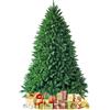 COSTWAY Albero di Natale 150/180/225 cm, Albero di Natale Artificiale con 600/1250/1968 Rami e Supporto in Metallo, Decorazione Natalizia per Casa, Ufficio e Negozio (180 CM)
