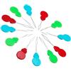 Rmeet Infila Ago,50 Pack Infila Aghi in Ottone a Forma di Zucca Rivelatore di Filo in ago di Plastica per Cucire a Mano Filati Ricami e Punto Croce Colori Assortiti