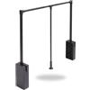 Evotrade Appendiabiti EVOHANGER Saliscendi per Armadio - Servetto Organizzatore Guardaroba ad Alta Portata 15 kg con Tecnologia Oleodinamica e Movimento Facilitato (Grafite, Grande)