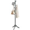 GIANTEX Appendiabiti da Terra con 8 Ganci In Legno di Gomma, Appendiabiti da Ingresso Stabile con Base a 3 Gambe, 177x49x49 cm per Corridoio, Camera da Letto, 3 Colori