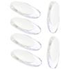 QLEUIFT 6 pcs Ricambio per Tende a Rullo Pesi per le Tende Ciondoli in Corda Persiane Manici Tende Peso Catena per Tende a Rullo Cieca Stringa Pendenti per Verticali Ciechi Tende, bianco e trasparente