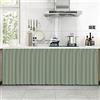 Liveinu Tende da Cucina Café Tenda da Bistrò Bagno Tenda Antipolvere per Mensole Pannello a Parete Porta Sospesa Noren Tenda Tenda Valance per il Bagno Soggiorno 90x100cm Verde Chiaro
