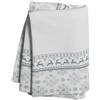 domus&trend Tovaglia Natalizia Bianca con Renne e Fiocchi di Neve - Cotone Panama 100%, Ecosostenibile, Made in Italy - Domus and Trend (Argento, 140_x_180_cm - 6 posti)