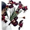 Rikyo 3 fiori artificiali in seta, 91,4 cm, bouquet di fiori, lunghi steli finti per fiori dall'aspetto reale, accessori per foto, casa, feste e matrimoni, centrotavola per tavolo da pranzo (rosso vinaccio)
