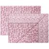 Vionara Home Completo Lenzuola in Flanella di Puro Cotone, Anti-pilling, Set Letto Invernale in Morbido Caldo Cotone, Made in Italy (F135 - Rosa, Una Piazza e Mezza)