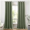 PONY DANCE Tenda Natalizia Tende Oscuranti Tende Velluto con Anelli Tende Termiche Isolanti per Interni Tende Camera da Letto 2 Pezzi L 132 x A 240 cm, Verde Grigiastro