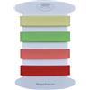 designers-factory Set di 4 Nastri in sbieco per cucito in cotone - Diversi colori disponibili - Alta qualità - 2 metri per colore (Set A)