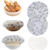 Rieoany 2 Pezzi Cuffie Copri Alimenti Elastici Riutilizzabile Copertura per Impasto con Raschietto Coperchi per Cestello di Fermentazione Pellicole di Fermentazione per La Lievitazione del Pane