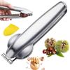 YARUJING Apri Castagn Inossidabile Taglia Castagne Clip per Castagne Multifunzione Pela Castagne Pinza per Castagne Pinza Castagne per Castagne,Nocciole,Noci Ed Altri(Argento)