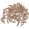 Beyond Dreams® Set 100 Mollette in Legno per Decorazione | Morsetti Colore Naturale | Mini Clip Decorative per Foto, Messaggi, Biglietti, Matrimonio, Feste