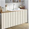Surwin Tenda da Cucina Corta Elegante Tenda da Cucina Porta Finestra Velcro Tende dell'Armadio Antipolvere Oscuranti per Armadio da Cucina,Armadio,Bagno, Mensole (Cerchio,W140xH100cm)