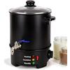 Aisny Sciogli Cera per Candele da 6L, Scalda Cera per Ceretta Crogiolo per Realizzare Candele 1100W 220V Set per Versare Candel con Rubinetto per Versare Candel e Regolatore di Temperatura