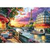 DAERLE 5D Diamond Painting Kit Completo Paesaggio urbano, Pittura Diamante Paesaggio, Diamantini Crystal Art Strass Ricamo a Punto Croce, Decorazione per Casa e delle Pareti 40x30cm