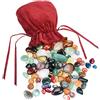 sukudon Kit Oltre 60 Pezzi Mini Pietre Naturali Varie per Gioielli Fai-da-Te Circa 180g