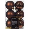 Kaemingk DECORAZIONI ADDOBBI 12 PALLINE DI NATALE D.6CM COLORE BRONZO LUCIDO/OPACO ALBERO