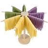 DRERIO Essiccatore Pasta Fresca Pieghevole - Legno Base con 9 Bracci Rimovibili, Riutilizzabile,stendipasta per Casa, Cucina, Gift