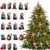 TYXHXTF 20 Pacchi Decorazioni Albero di Natale Gatto, Decorazioni Natalizie, Divertente Ciondolo Natalizio per Pendenti Decorativi per Alberi di Natale