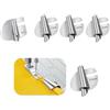 Fonyiunce 5 Accessori per Macchine da Cucire, in Acciaio Inox, per Cucire, orlo Arrotolato, Piedino, per la Casa, Cuciture Magnetiche (5pcs, 6 - 10 mm)