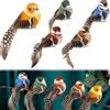 Fonyiunce 5pz Uccelli Decorativi Finti da Giardino in Schiuma con Clip Ucellini Artificiali Realitistici Uccelli Finti Decorativi Piccoli per Decorazione Casa Giardino Fai da Te Regalo Festa