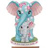 DCIDBEI Pittura Diamanti Ornamento Elefante Baby 13x20cm Kit Pittura con Diamanti Fai Da Te Decorazione da Tavolo Decorazione del Soggiorno e Della Scrivania Elefanti Dipingere con i Numeri Adulti