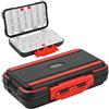 Catime Plastica Contenitori Esche da Pesca, Scatola di Immagazzinaggio Plastica Fishing Tackle Box, 30 Scomparti Scatola da Pesca per Riporre Attrezzatura, Scatole Portaoggetti per Esche da Pesca (Nero)
