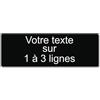 Mygoodprice Targhetta con incisione personalizzata da 1 a 3 righe, 30 x 10 cm, autoadesiva, nero