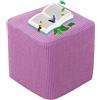 uyeoco Copri Pouf Quadrati Elasticizzato Fodera Poggiapiedi Copri Ottomano Cover Rettangolare Copertura Protettiva Per Ottomana 40x40/45x45/35*35cm Lavabile Copri Sgabello ( Color : Aa , Size : 45x45cm )
