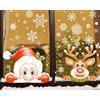 TBSCWYF Vetrofanie Natale Decorazione Natale Adesivo Finestra Decorazione Adesivi Adesivi Vetro Natalizi Vetro Finestra Decorazione Adesivi per Casa Porta Vetrina Finestra Decorazione 8 Fogli