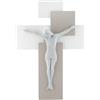 Bongelli Preziosi - Crocifisso Moderno Bianco Nocciola 42x30 cm Marmorino