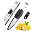 EclipseGuard Grattugia Limone Scorza, Grattugia Manuale per Formaggio Parmigiano Agrumi Zenzero Cioccolato Frutta Secca, Acciaio Inossidabile, Lavabile in Lavastoviglie