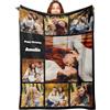 Mraxovid Coperte Personalizzate con Foto Regali Personalizzati per Coppie Coperta Personalizzata con Immagine Regali di Memoria Regalo di Compleanno per Moglie Marito Fidanzata Fidanzato, 150x200cm