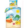 Halantex Pokémon Pikachu Copripiumino Singolo 140x200 + Federa 70x90 Colorato