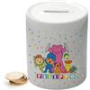 irpot Salvadanaio Personalizzato con stampa a scelta e nome in ceramica bianca idea regalo per bambini ragazzi (Pocoyo)