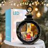 KUIRUNRX® Lanterne di Natale Vintage, Natalizie Decorazione, Lanterne Natalizie a Led, Appendere Luce per Candele con Babbo Natale, per Decorazioni, Matrimoni, Feste Compleanno