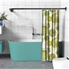 WSCMLXY Bastone Tenda Doccia Angolare, Bastone Tenda Da Doccia A Curva Telescopica Senza Foratura Per Bagno E Spogliatoio(Size:C 90-130cm x 90-130cm,Color:Nero)