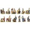 Joy Christmas Pastori per Presepe mestieri 12 cm in Resina, 12 Pezzi Assortiti, 51222
