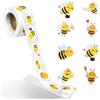 Piriuuo 1 rotolo/500 adesivi per api, adesivi per la ricompensa, per l'ape, per bambini, per piccole api, impermeabili, per scrapbooking, fai da te