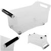 KADAX Scatola Portaoggetti Con Ruote, Contenitore in Plastica Con Maniglie, Trasparente (10 L)