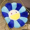 Zinsale Carino Cuscino da pavimento floreale Decorativi Cuscino Fiore Indie Room Decor Girls Peluche farcito per bambini Lettura Guardare la TV Camera da letto (Blu, 60CM)