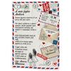 Generico ''A mia figlia'' Plaid in Pile Coperta Personalizzata con nomi Idea Regalo Natale Casa Letto Caldo Divano Invernale Decorazioni Natalizie Diverse Misure Disponibili