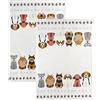 SPOTTED DOG GIFT COMPANY Set 2 Strofinacci Cucina Cotone 100% 50x70cm, Canovacci Assorbenti Lavabili, Asciugapiatti con Motivo Razze di Cani, Regali per Amanti dei Cani