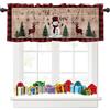 Tokusyou Tenda decorativa natalizia a forma di pupazzo di neve, per cucina, soggiorno, larghezza 137 x altezza 45 cm