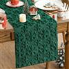 JOTOM Runner da tavolo natalizio con fiocchi di neve in morbido pile sintetico in jacquard, runner da tavolo natalizio 40x140 cm, runner da tavolo invernale per fattoria, cucina, sala da pranzo