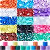 CRASPIRE 300 pz 15 Colori Marcatori Taglia Appendiabiti Etichette Colore Marcatori Taglia Appendiabiti in Plastica Codifica Colore Marcatori Indumento Codice Clip per Grucce in Filo Abbigliamento
