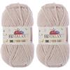 Himalaya Yarn Himalaya Dolphin Lot de 2 gomitoli di filato super voluminoso per coperta da bambino (80342) 2 x 100 g