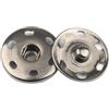 Anevous Set di 20 bottoni automatici in rame, diametro bottone a pressione, bottoni automatici in metallo, per cucito, vestiti, borse, scarpe, riparazione di cucito, colore nero, 21 mm