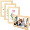 TOSAVGA 4 Pezzi Cornice Foto, Cornici per Foto 10 x 15 cm, Cornice in legno, Portafoto da Tavolo, Cornice Piccola, MDF Cornice Portafoto per Casa, Ufficio, Scuola