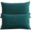 Miecoae Coppia di Federe Cotone, Set di 2 Tessuti per Cuscino Letto, Chiusura a Busta, Tinta Unita, Misura Standard 50x70 60x80 CM Copricuscino Divano(O4,60x40cm Set of 2)