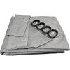 JIUJ - Tenda da Doccia Resistente alla Muffa, 180 x 200 cm, Lavabile in Lavatrice, Cotone Lino,rivestimento antistatico e impermeabile per doccia